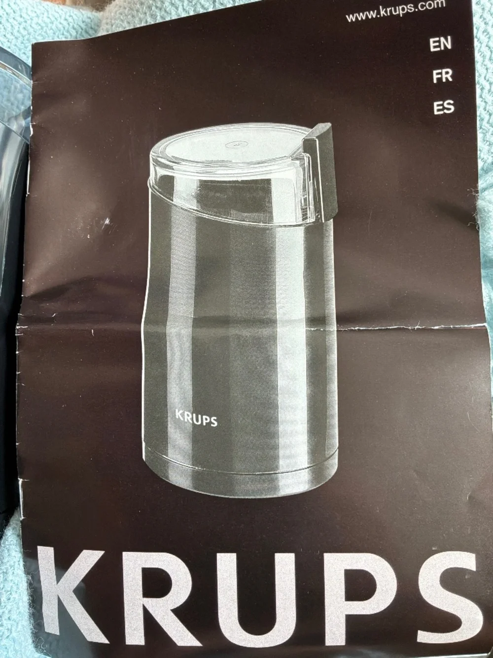 NIB KRUPS Fast Touch Electric Coffee & Spice Grinder F203 Black